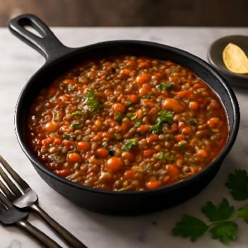 Soupe de Lentilles à la Méditerranéenne