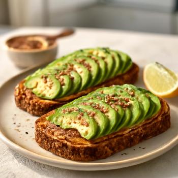 Tartines Avocat et Beurre d'Amande Épicées