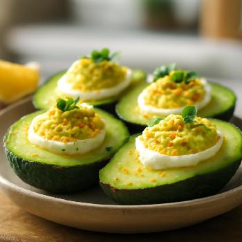 Œufs Durs Farcis à l'Avocat