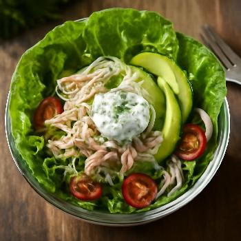 Wraps de Laitue au Poulet et Avocat : Déjeuner Sans Gluten Frais et Léger