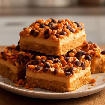 Barres Magiques au Beurre d'Arachide et Bretzels