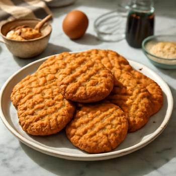 Biscuits au beurre de cacahuète et farine d'amande (sans gluten)