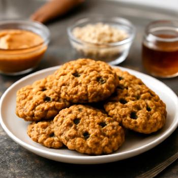 Biscuits Rapides Beurre de Cacahuète et Avoine