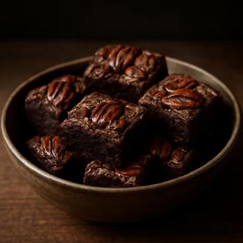 Brownies Chocolat Noir et Noix de Pécan Sans Gluten