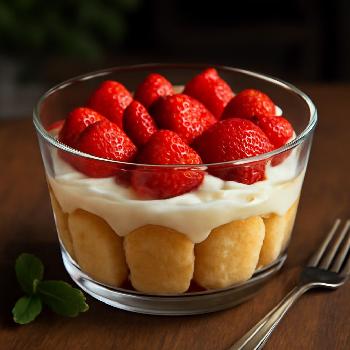 Charlotte aux Fraises Sans Cuisson