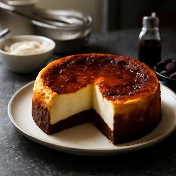 Cheesecake Basque Brûlé au Chocolat