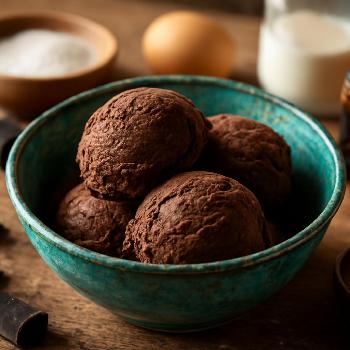 Crème Glacée au Chocolat Noir Intense Maison