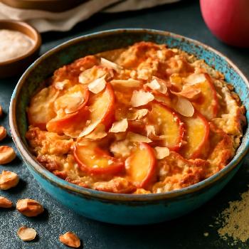 Croustade aux Pêches et aux Amandes