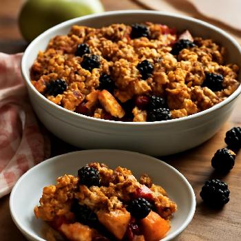 Croustade aux Pommes et aux Mûres