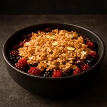 Crumble aux Fruits Rouges et Amandes Sans Gluten