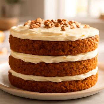 Gâteau aux Carottes à Étages, Glaçage Crème au Fromage