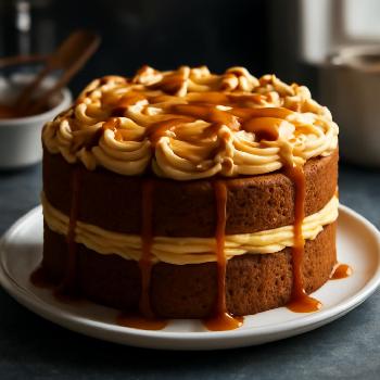 Gâteau aux Épices et à la Crème au Beurre au Caramel Salé