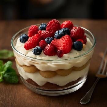 Gâteau Tiramisu aux Fruits Rouges