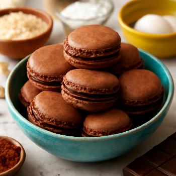 Macarons à la Ganache Chocolat