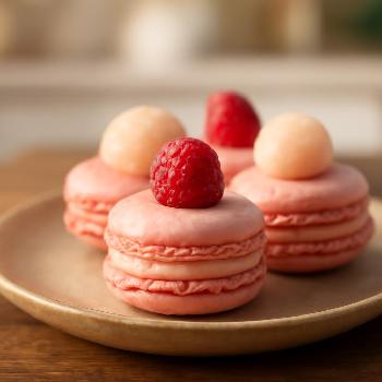 Macarons Ispahan (Framboise, Rose, Litchi)
