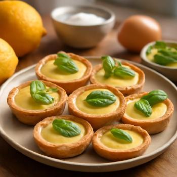 Mini Tartelettes au Citron et Basilic, une Touche d'Originalité