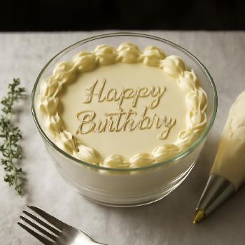 Pochage du Glaçage : Bordures Simples et Écriture Élégante