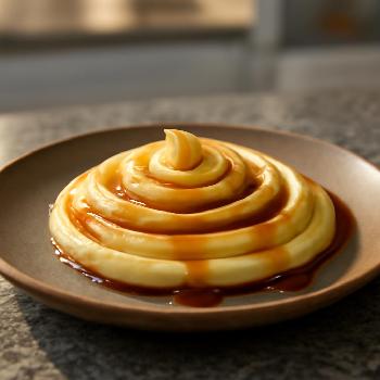 Spirale de Crème Anglaise et Caramel Beurre Salé Raffinée