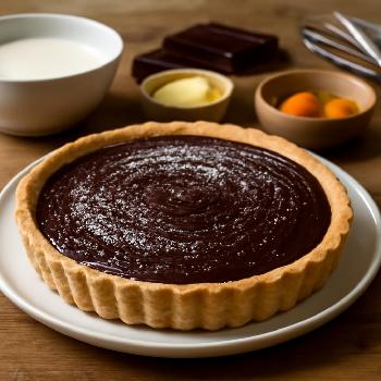 Tarte Onctueuse à la Crème au Chocolat