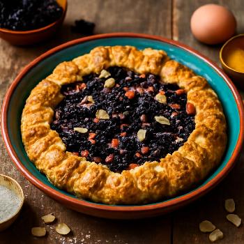 Tarte Rustique aux Mûres Sauvages et Amandes