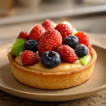 Tartelettes aux Fruits Frais et Sucre Glace