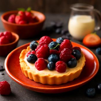 Tartelettes aux Fruits Rouges et Crème Pâtissière Légère
