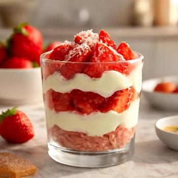 Verrines Fraises-Mascarpone Express