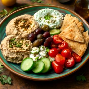 Assiette de Mezzé Méditerranéen Maison