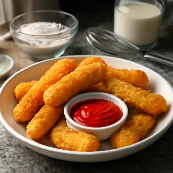 Bâtonnets de Mozzarella Frits Croustillants