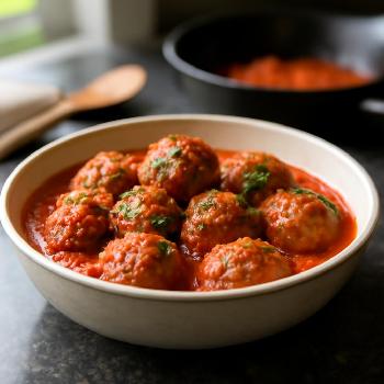 Boulettes de Boeuf et Porc Sauce Tomate Maison