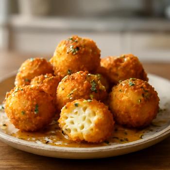 Boulettes de Fromage de Chèvre Frites au Miel et Romarin