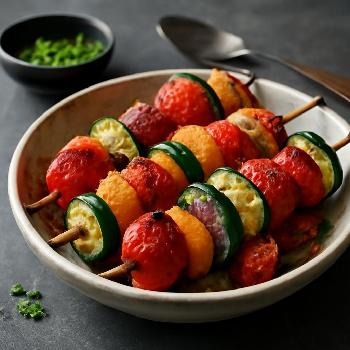 Brochettes de Légumes Méditerranéennes Marinées