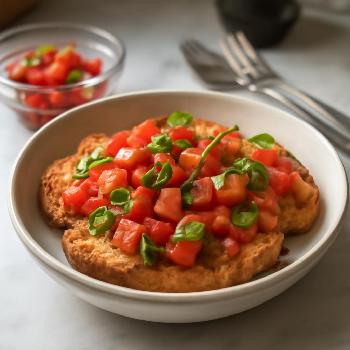 Bruschetta Tomate-Basilic Classique