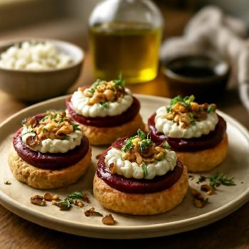 Canapés Chèvre-Betterave : Une Explosion de Saveurs