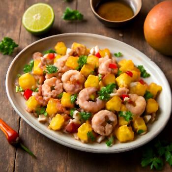 Ceviche de Crevettes et Mangue Exotique