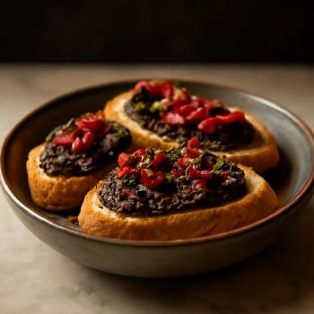 Crostini à la Tapenade et Tomates Séchées