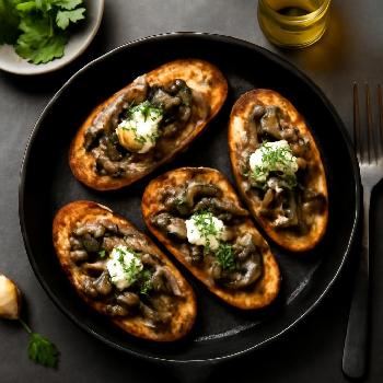 Crostini aux Champignons et Truffes