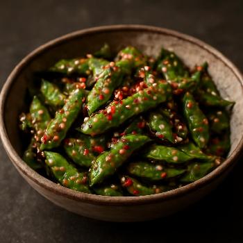 Edamame Grillé au Sésame et Piment
