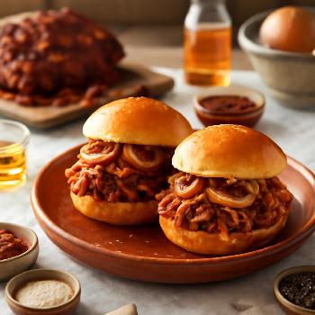 Mini Burgers de Porc Effiloché à la Sauce BBQ