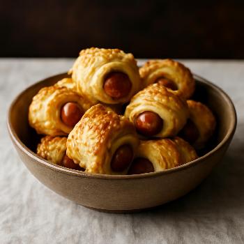 Mini-Feuilletés Apéritifs Saucisse et Fromage