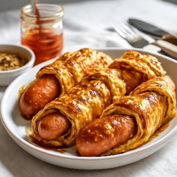 Saucisses en Croûte à la Moutarde et au Miel