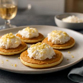 Blinis à la Ricotta et Zest de Citron