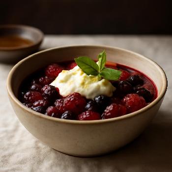 Compote de Baies Express au Yaourt Grec