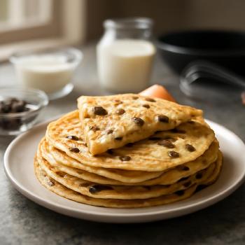 Crêpes aux pépites de chocolat