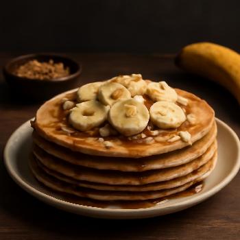 Crêpes Végétaliennes à la Banane et aux Noix