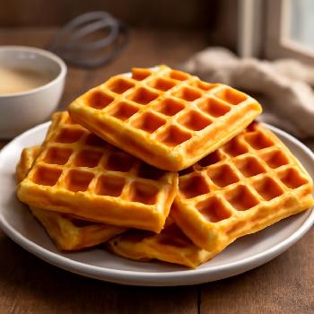 Gaufres Véganes Croustillantes et Moelleuses