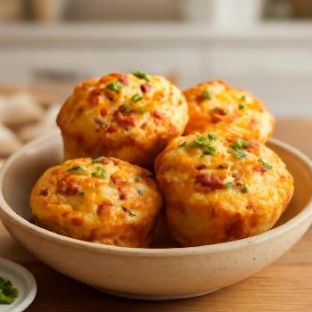 Muffins au Bacon et Cheddar : Un Délice Salé pour le Brunch