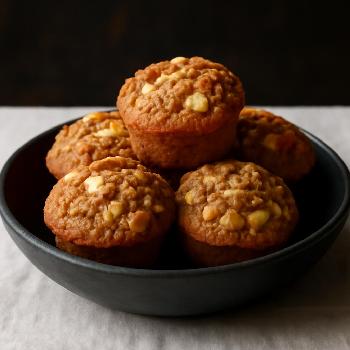 Muffins au Son et aux Pommes