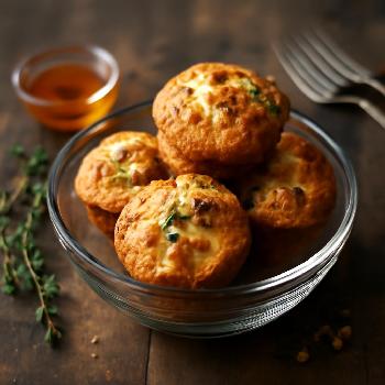 Muffins Chèvre, Miel et Noix: Une Touche d'Originalité pour vos Brunchs
