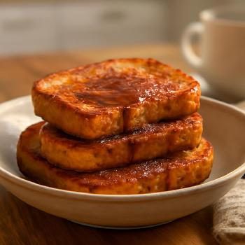 Pain Perdu Végétalien à la Cannelle et à l'Érable